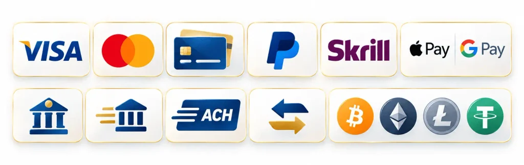 Payment methods at Wolf Energy Casino