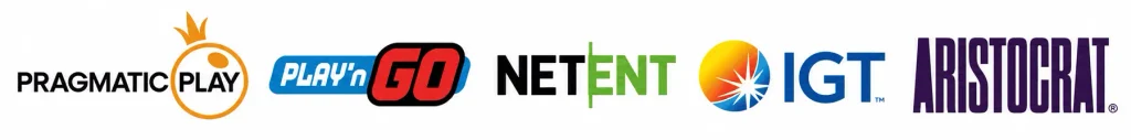 Logos of popular casino providers